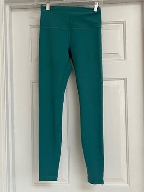 Lululemon Wunder Train High-Rise Tight with Pockets 25" Blaze Maldives Green 4